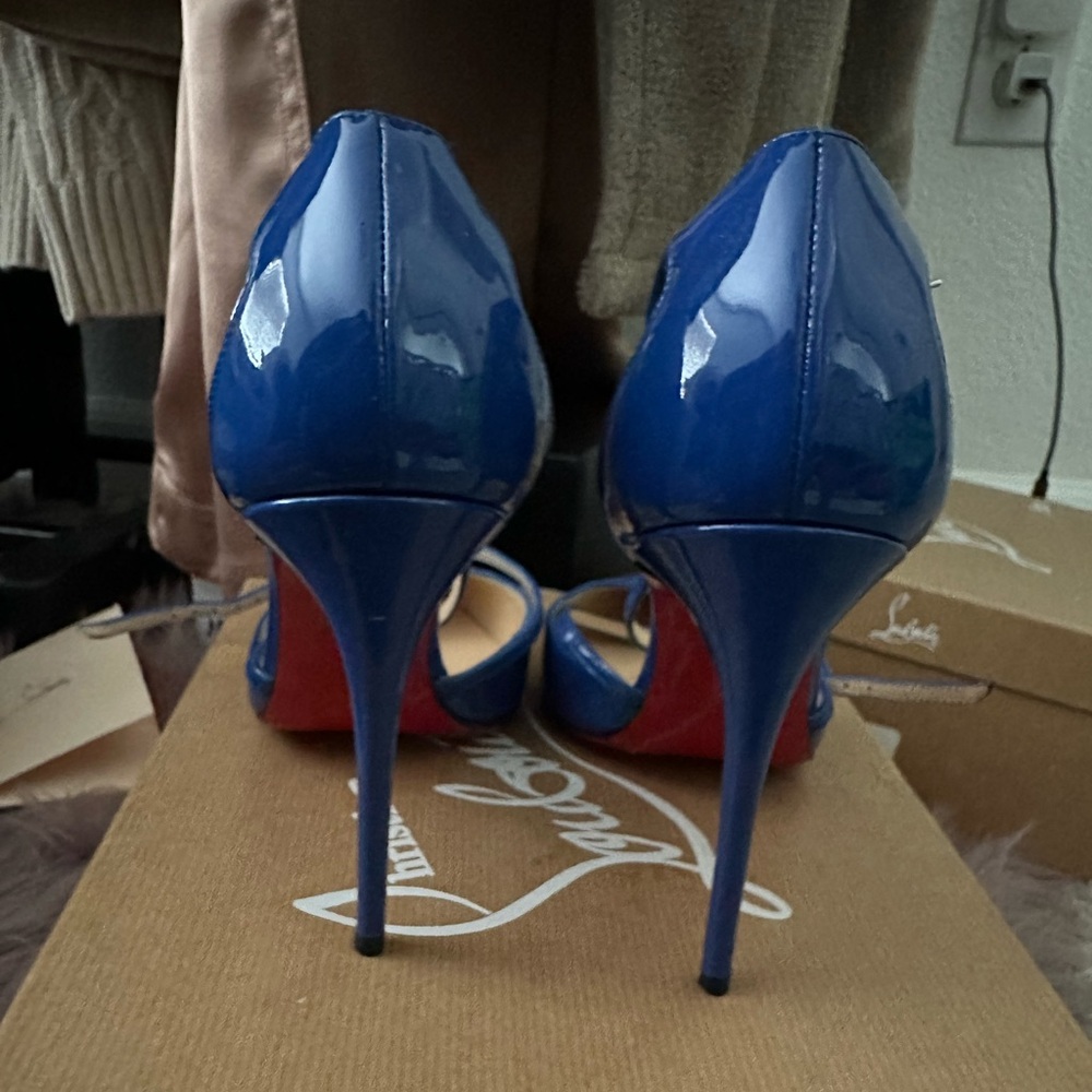 Christian Louboutin blue heels